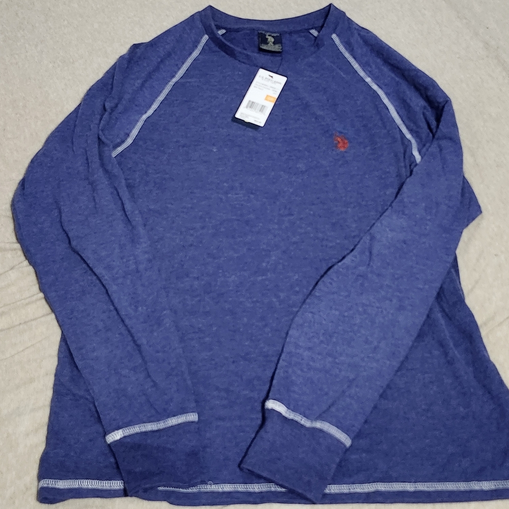 U.S. Polo Assn. Men's Blue Long Sleeve Shirt